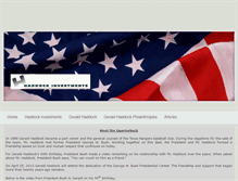 Tablet Screenshot of haddockinvestments.com